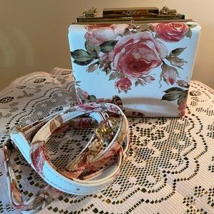 Aldo Brand Floral Bag. Hard Shell.